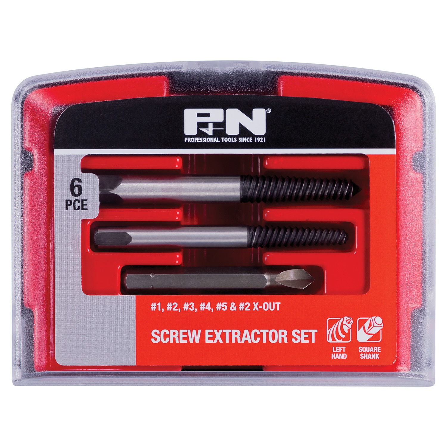 SCREW EXTRACTOR SET GCR15 6PC P&N P&N Tools